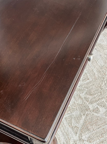 Schnadig Furniture Brown Wooden Console