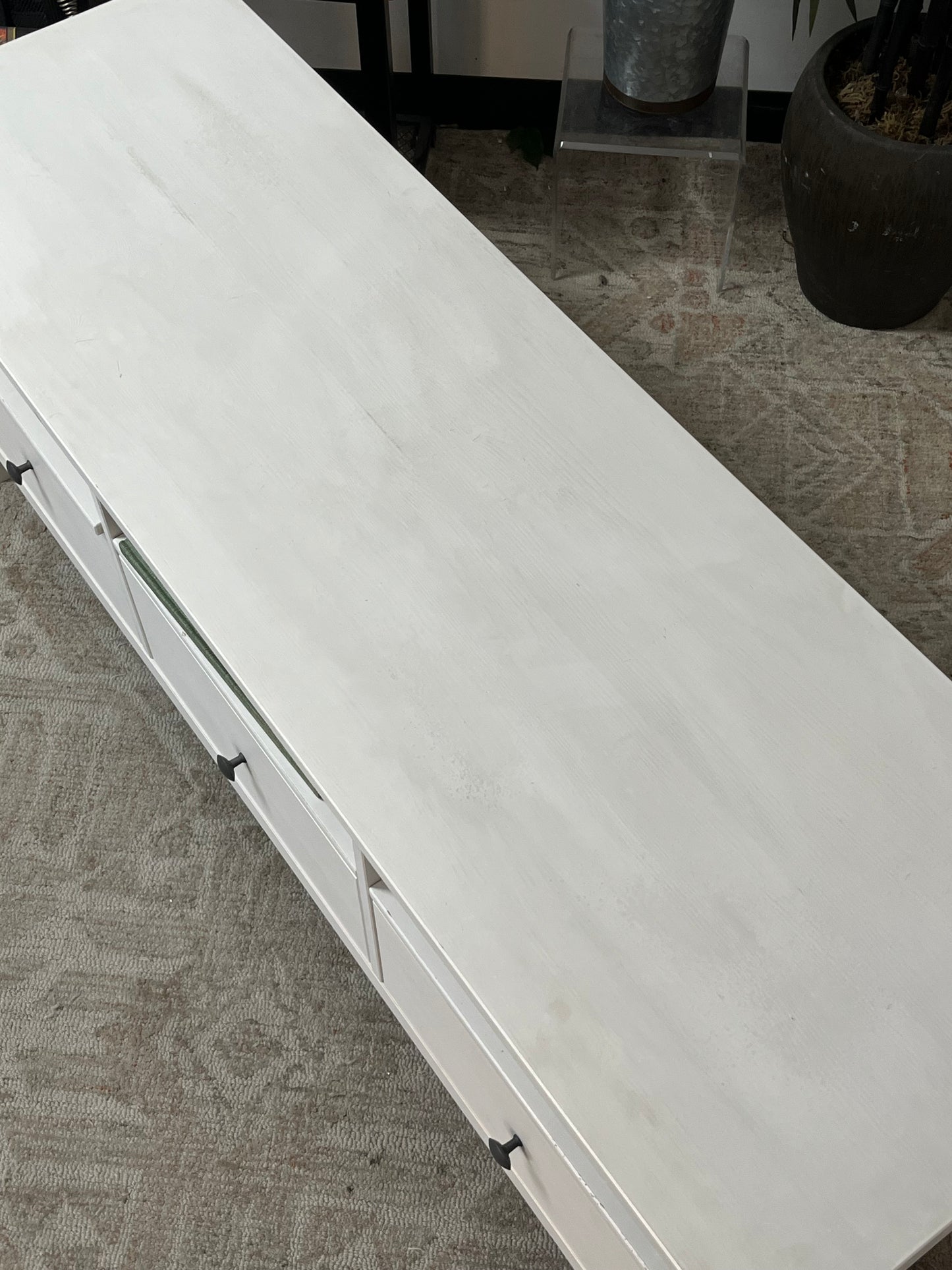 IKEA White 3 Drawer TV Stand