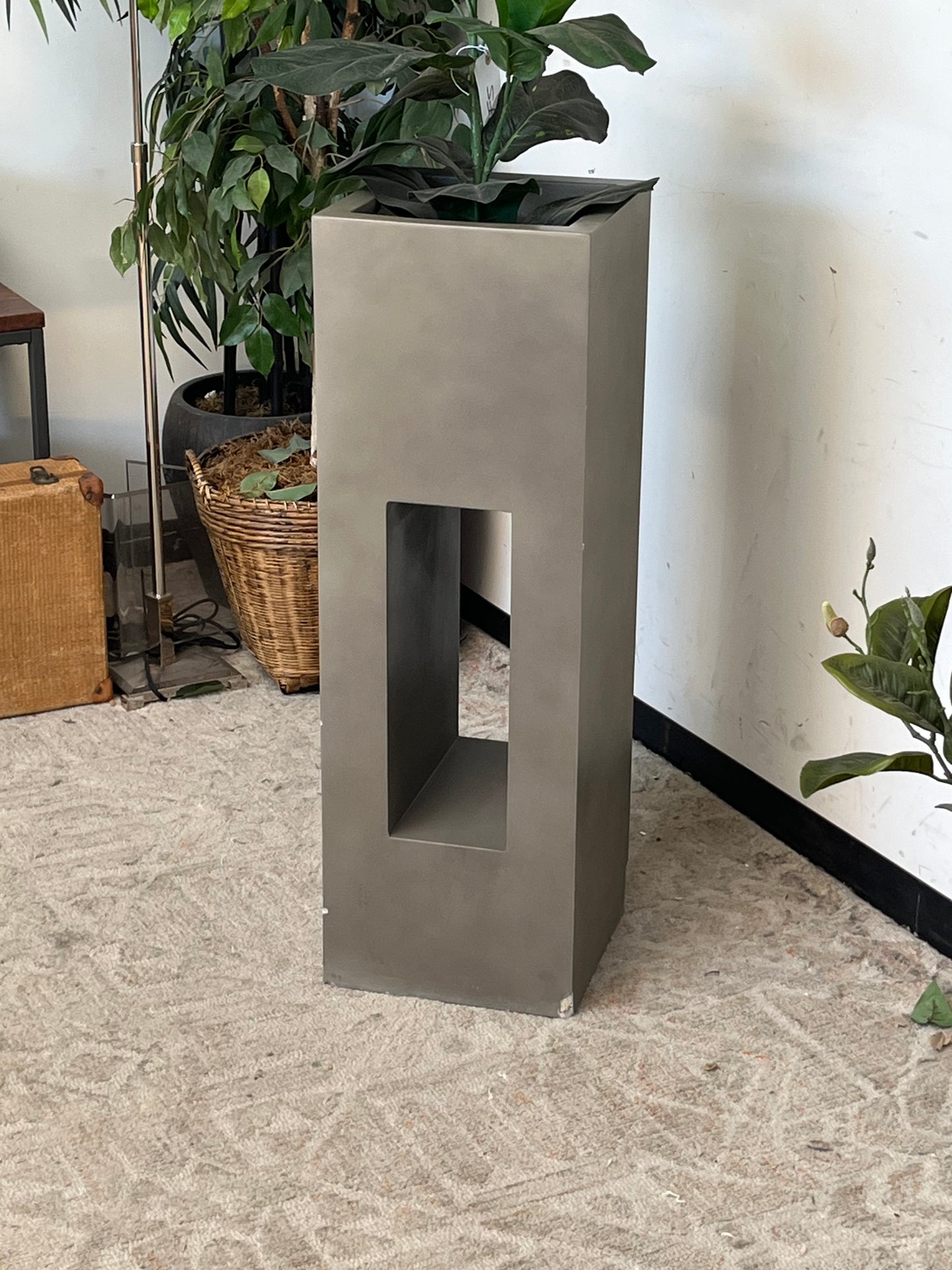 Industrial Style 36" Concrete Planter
