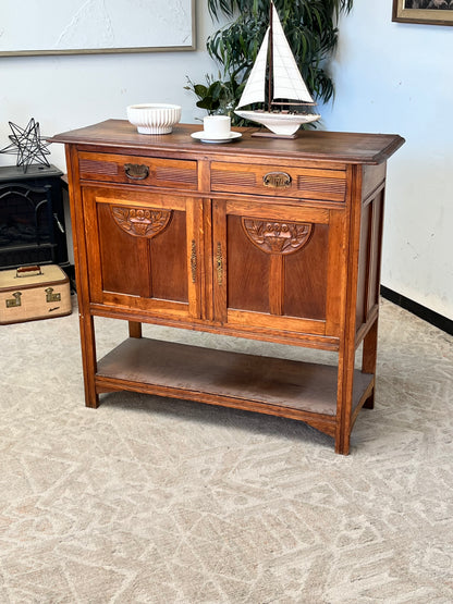Antique Farmhouse Wooden Cabinet
