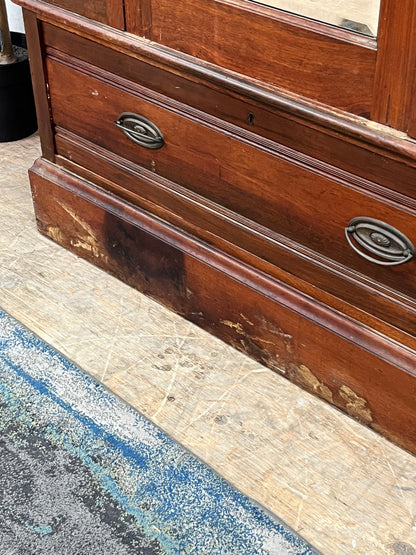 Antique Edwardian 80" Armoire