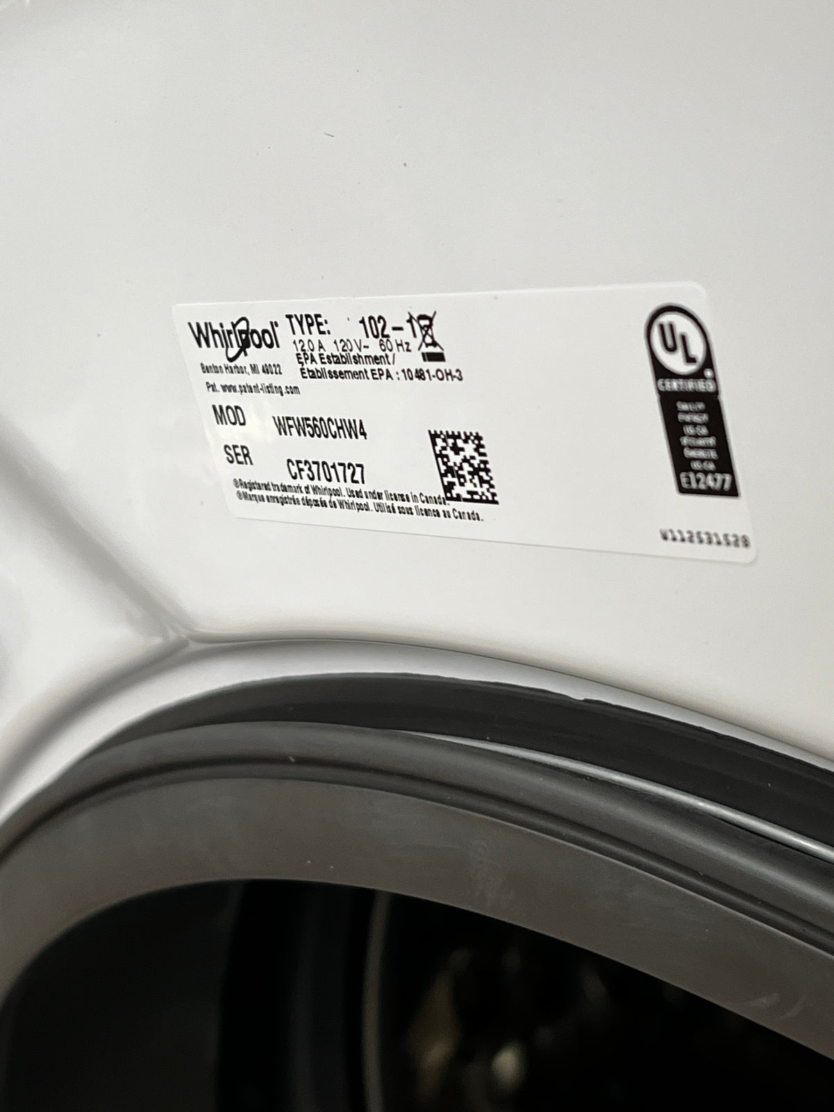 Whirlpool 4.3 cu. ft. Front-Load Washer