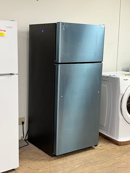 GE 17.5 Cu.Ft Stainless Steel Top Freezer Refrigerator