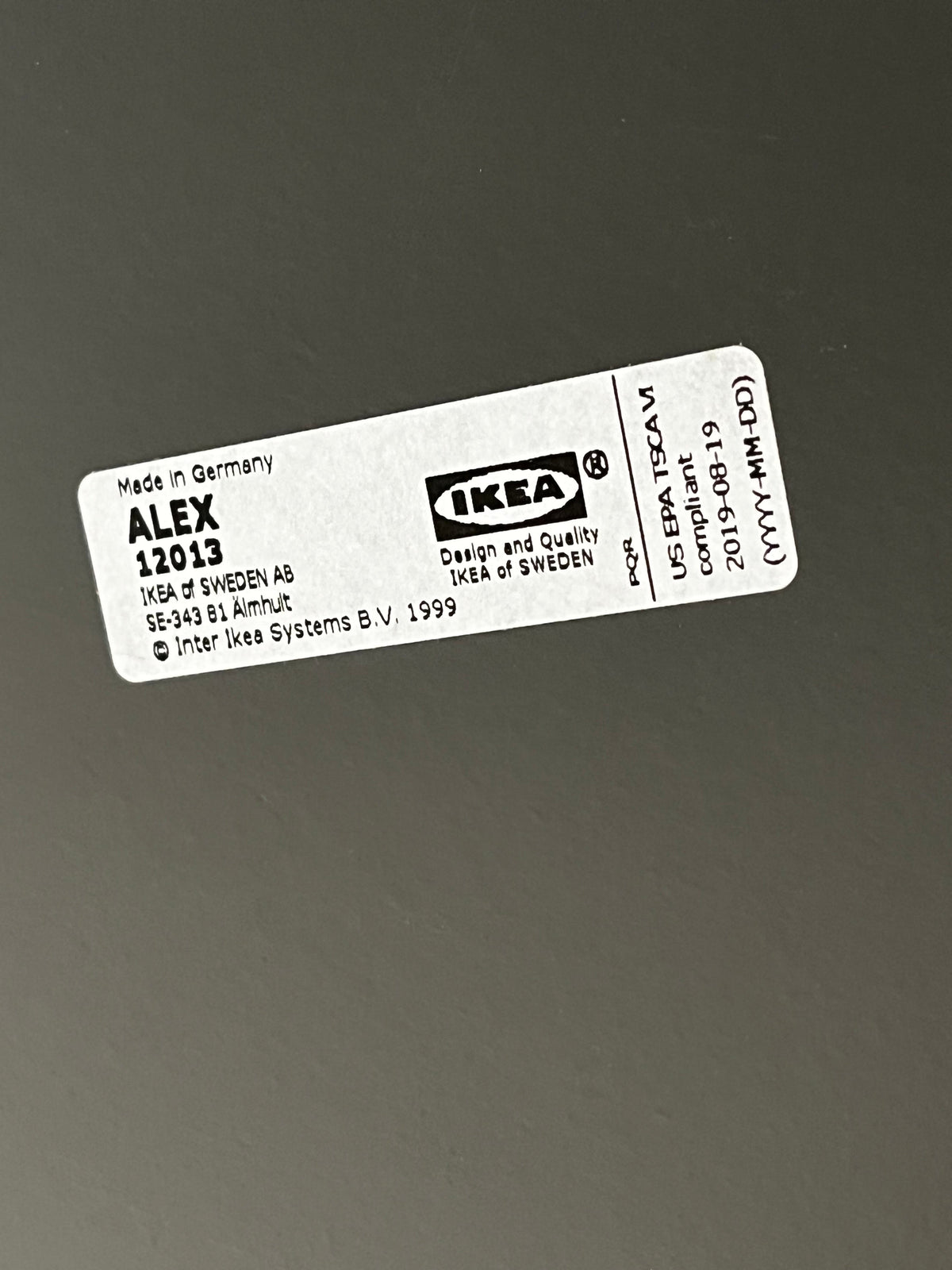 Ikea Grey Office Desk
