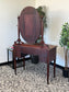 Antique Style Colonial Vanity With Mirror