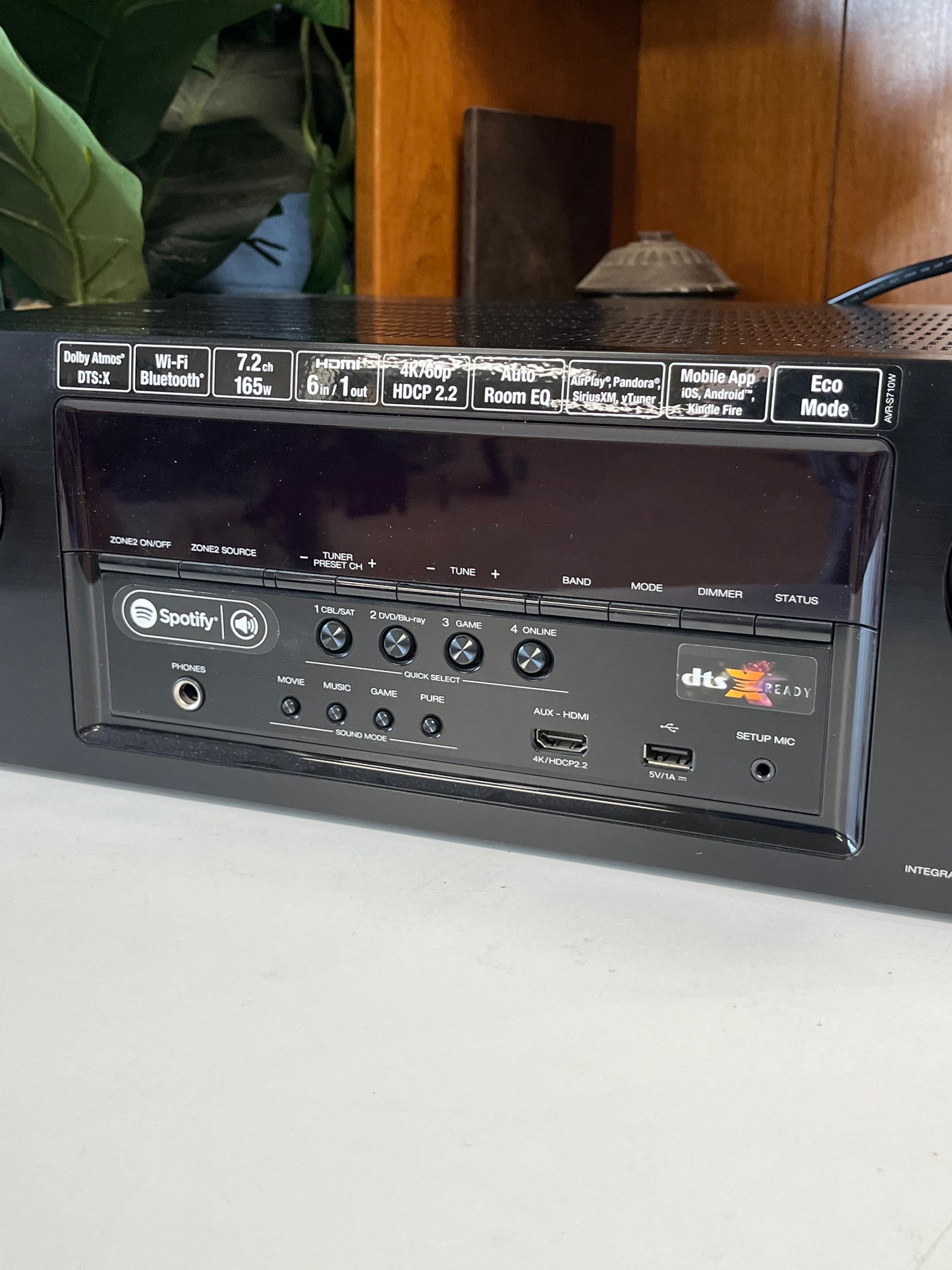 Denon AVR-S710W 3D A/V Receiver - 7.2 Channel - Black