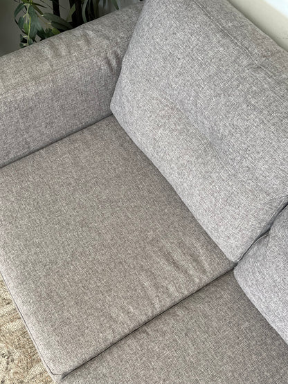 Modern Style Gray Linen Couch