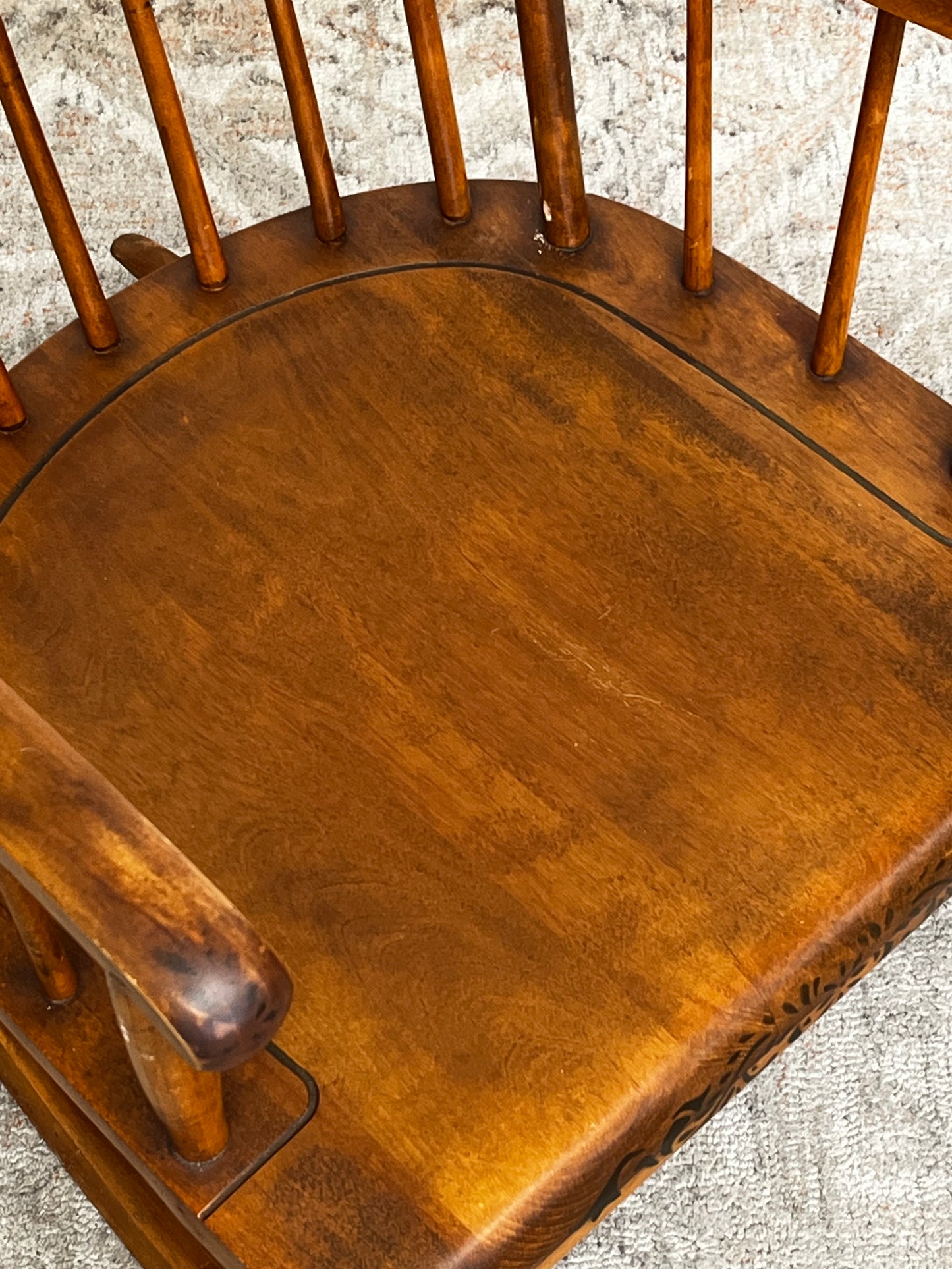 Vintage Nichols & Stone Harvest Rocking Chair