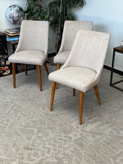Modern Arched Back Dining Chair Set of 3