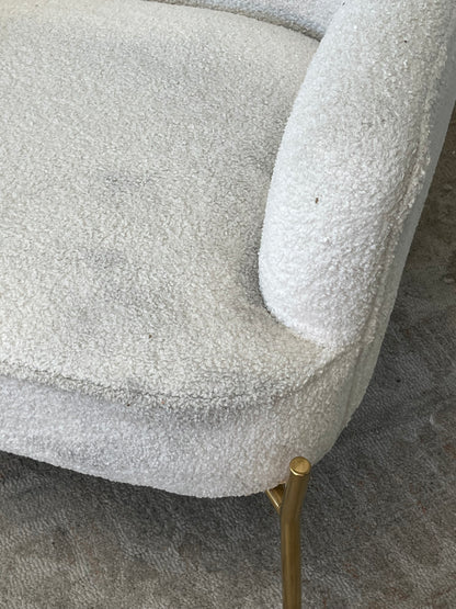 Modern Fuzzy High-Back Chair