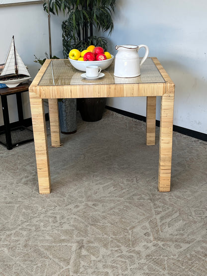 Bohemian Style Rattan Dining Table