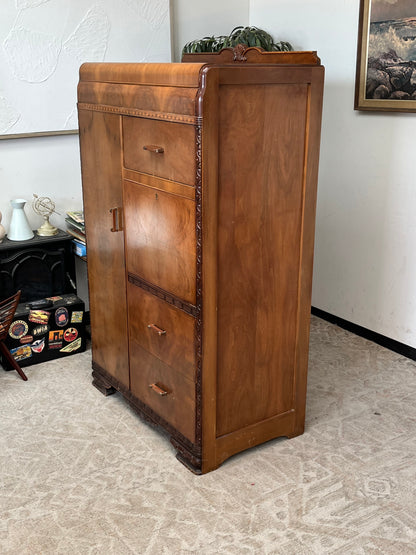 Art Deco Style Wooden Armoire