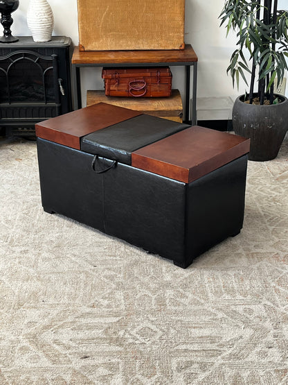 Modern Ottoman Storage Table w/ Lift Top