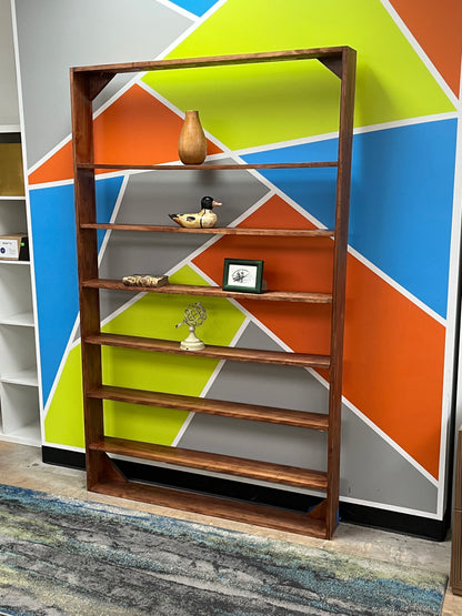 Traditional 7-Shelf Wall-Mounted Bookcase