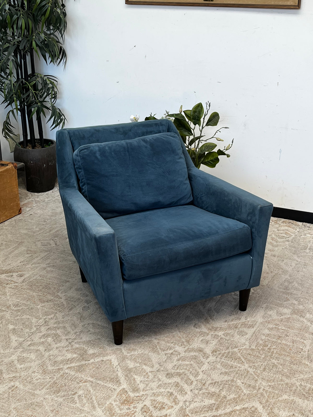 West Elm Teal Armchair