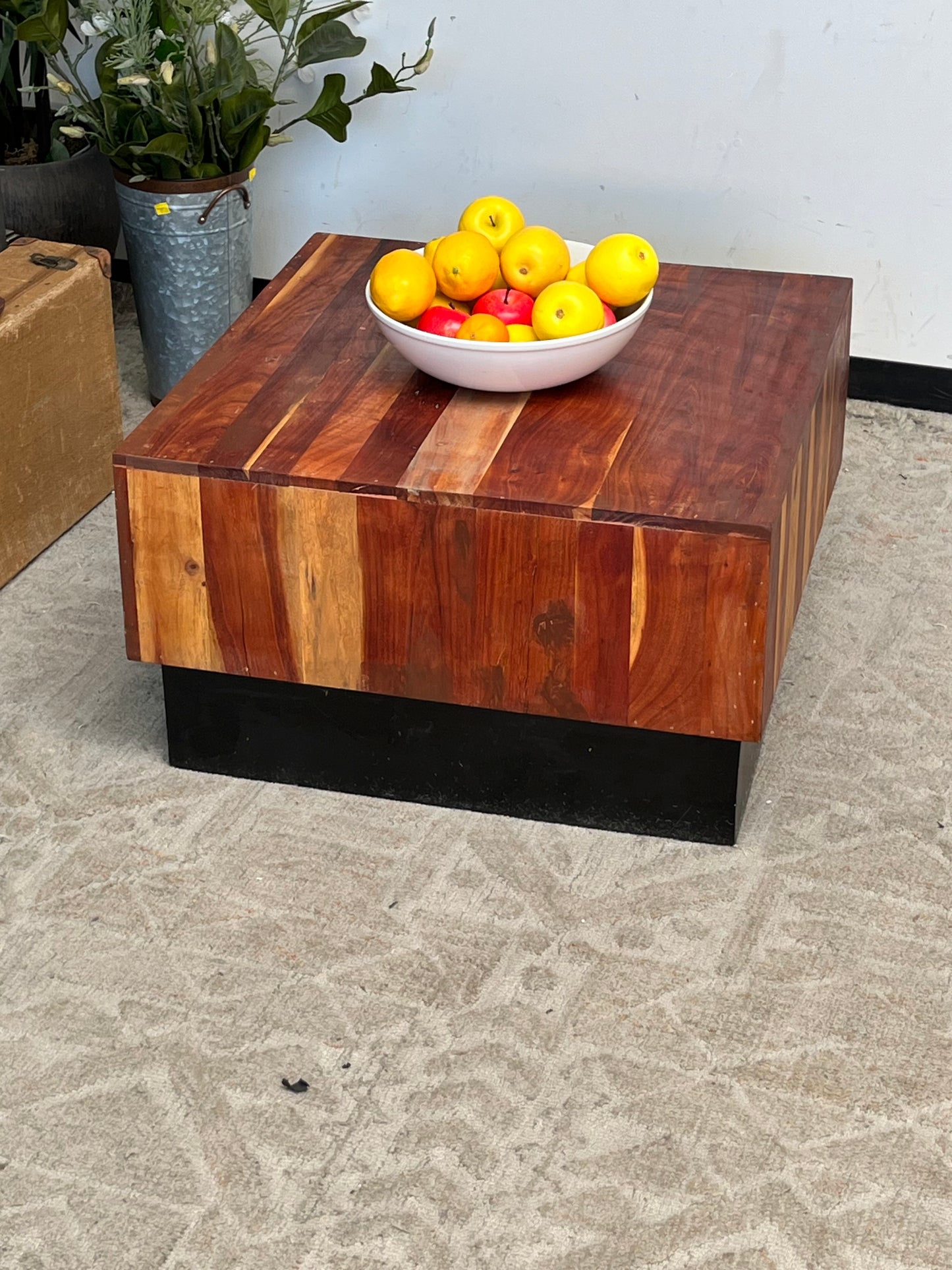 Rustic Style 28" Square Coffee Table