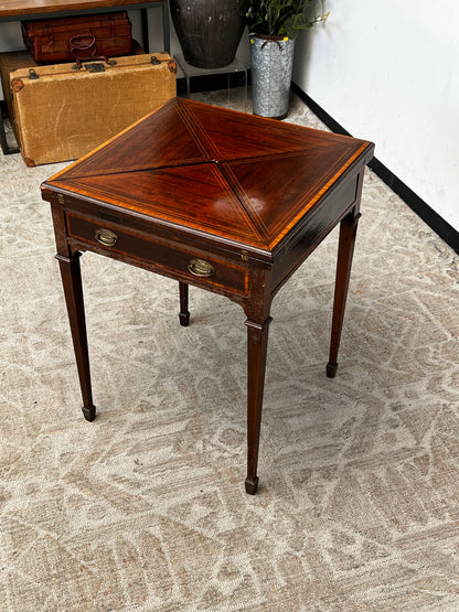 Edwardian Style Envelop Card Table