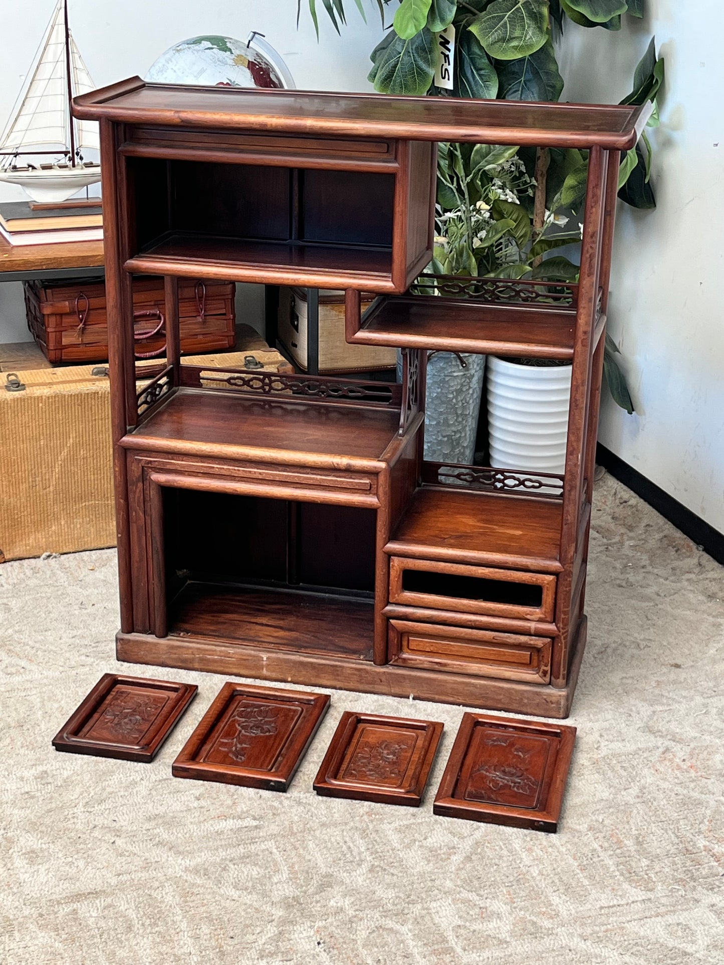 Asian Style Wooden Cabinet