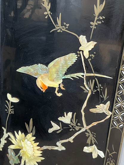 Mother of Pearl Panel "Flying Birds"