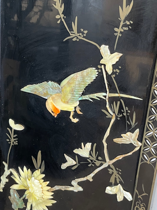 Mother of Pearl Panel "Flying Birds"