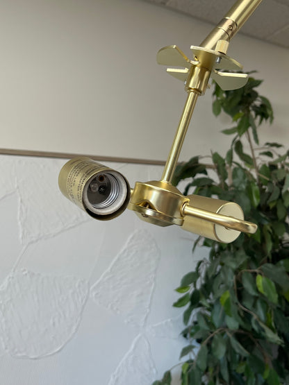 Overarching Brass Floor Lamp