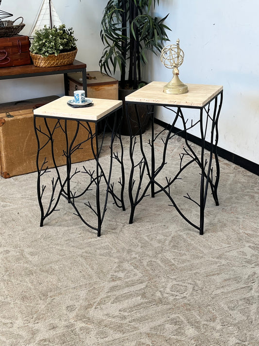 Pair of Branch Style End Tables