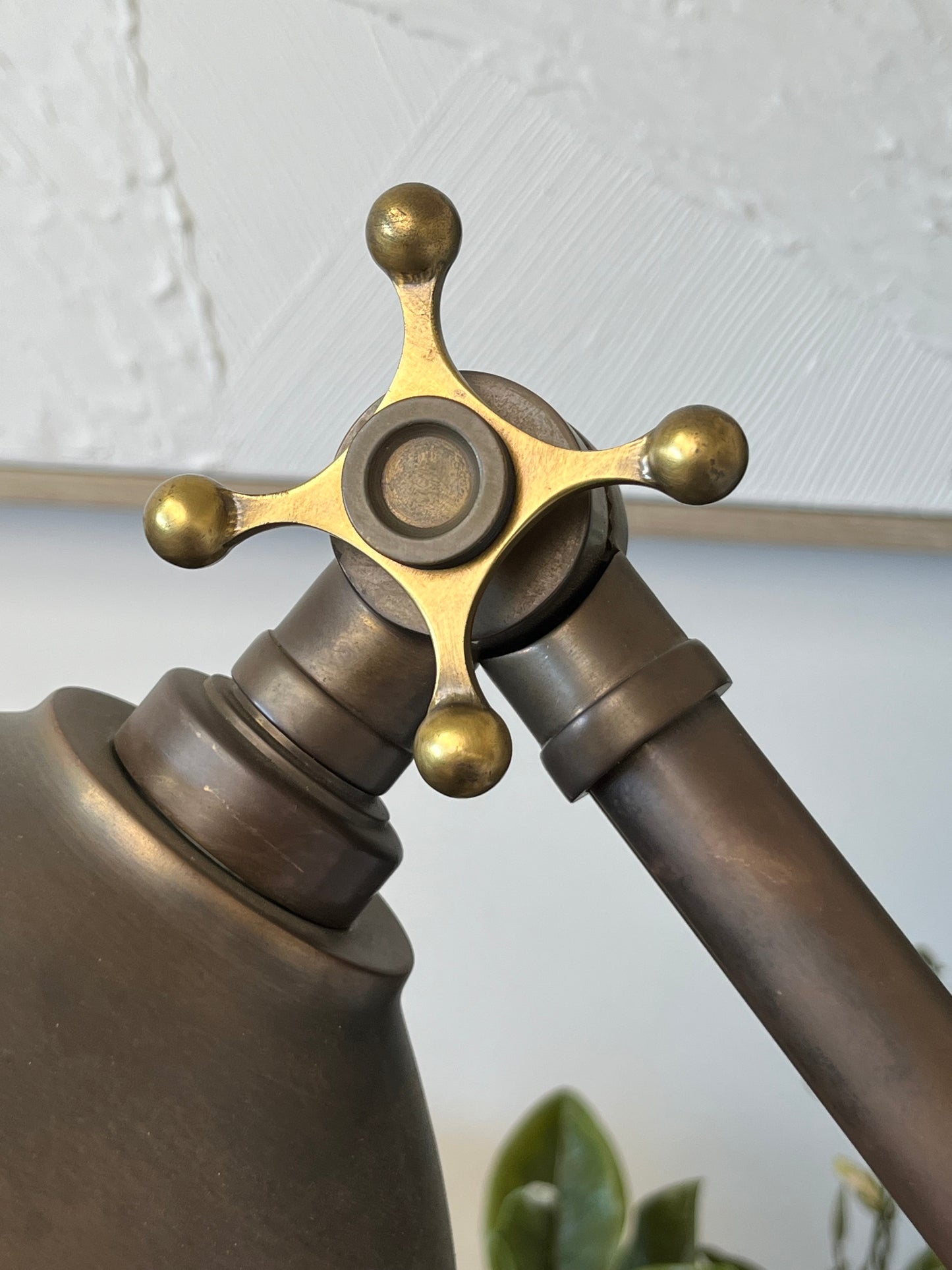 Leviton Mid Century Brass Dome Floor Lamp