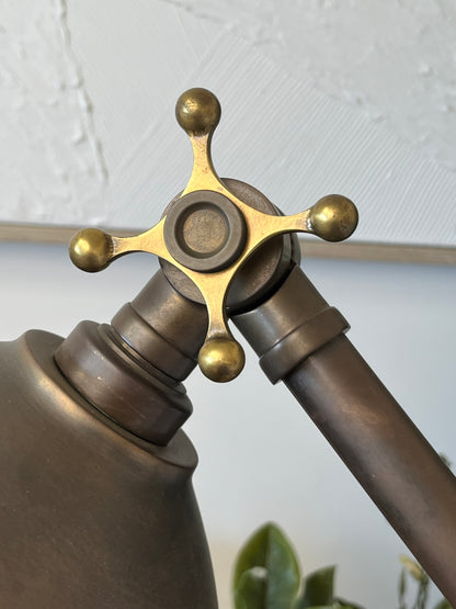 Leviton Mid Century Brass Dome Floor Lamp