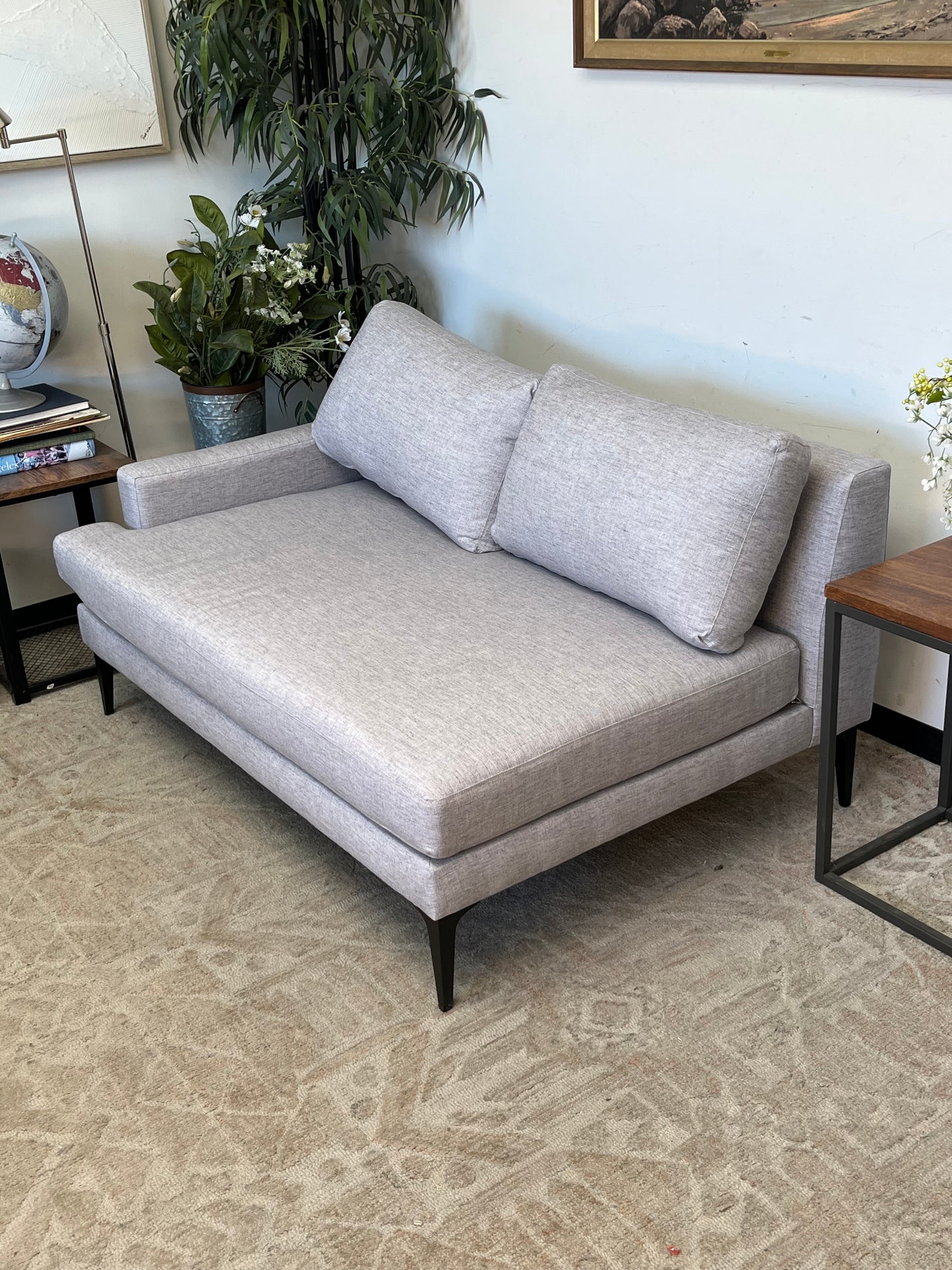Modern Gray Two Seat Couch