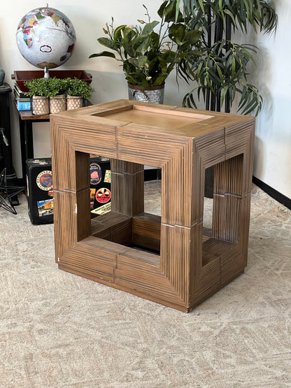 Modern Bamboo End Table