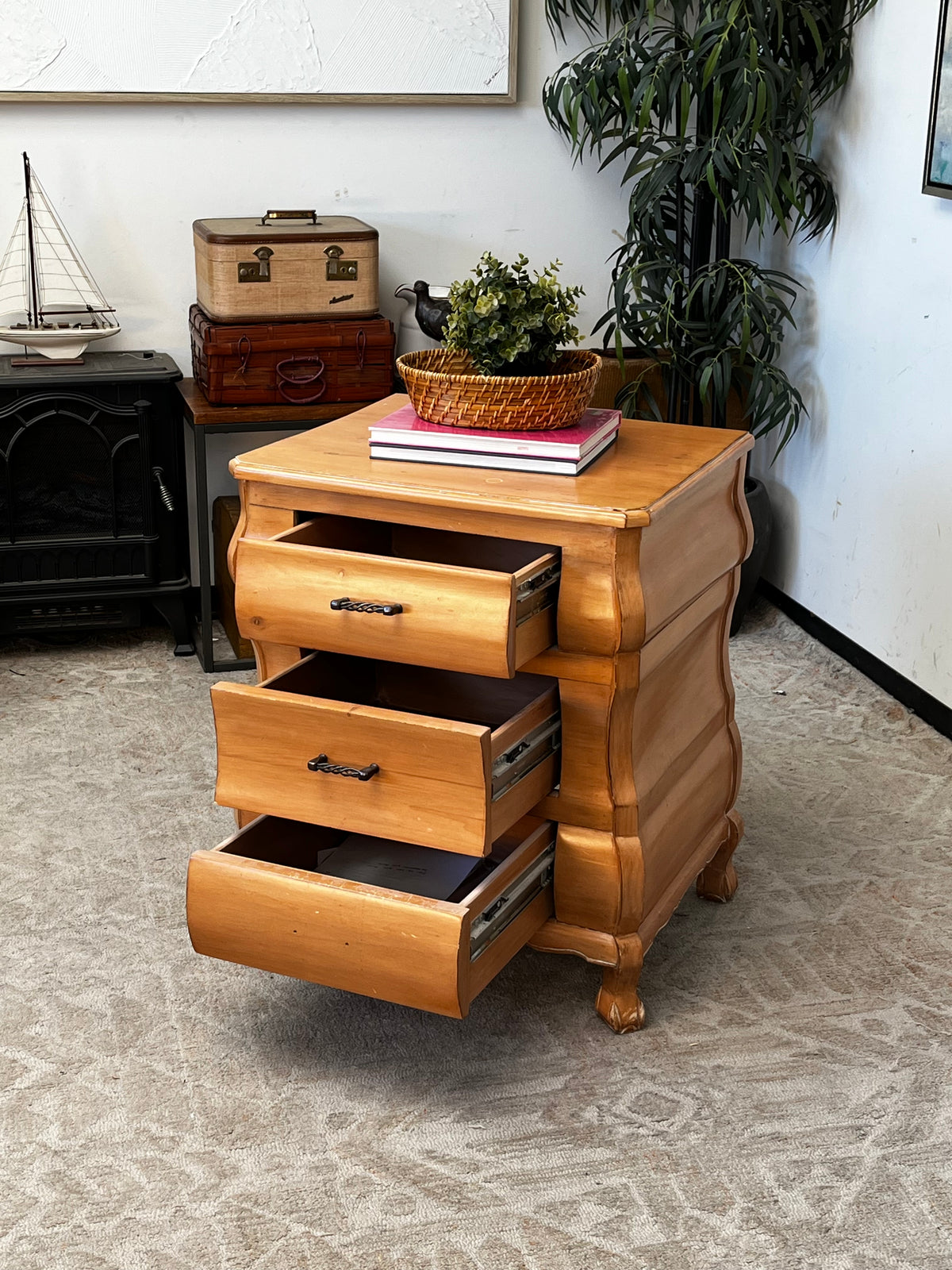 Craftsman Style 3-Drawer Nightstand