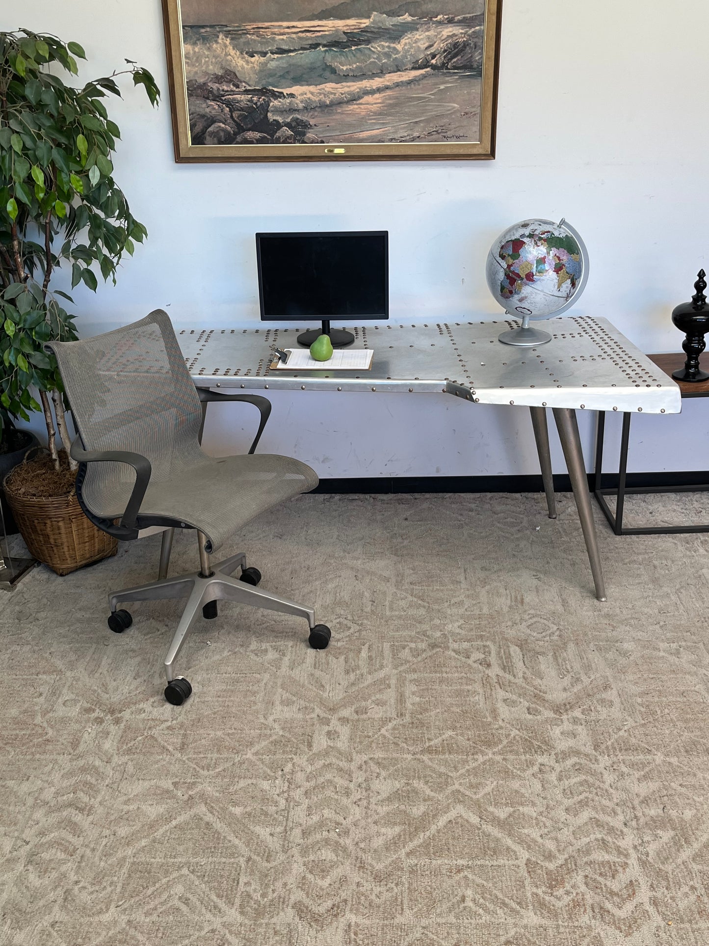 Metal Midway Aviator Desk