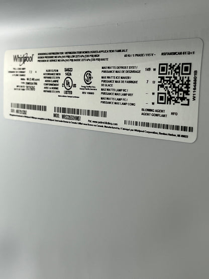 Whirlpool 24.6cu.ft Stainless Steel Refrigerator