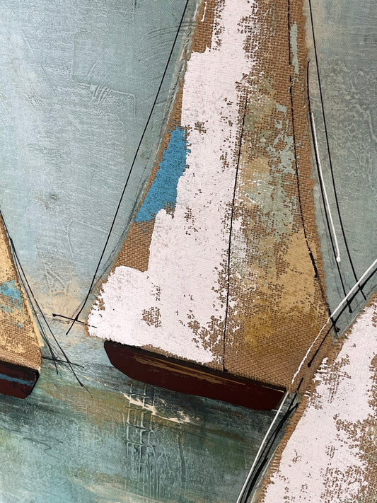 Villarreal "Sail Away" Framed Artwork