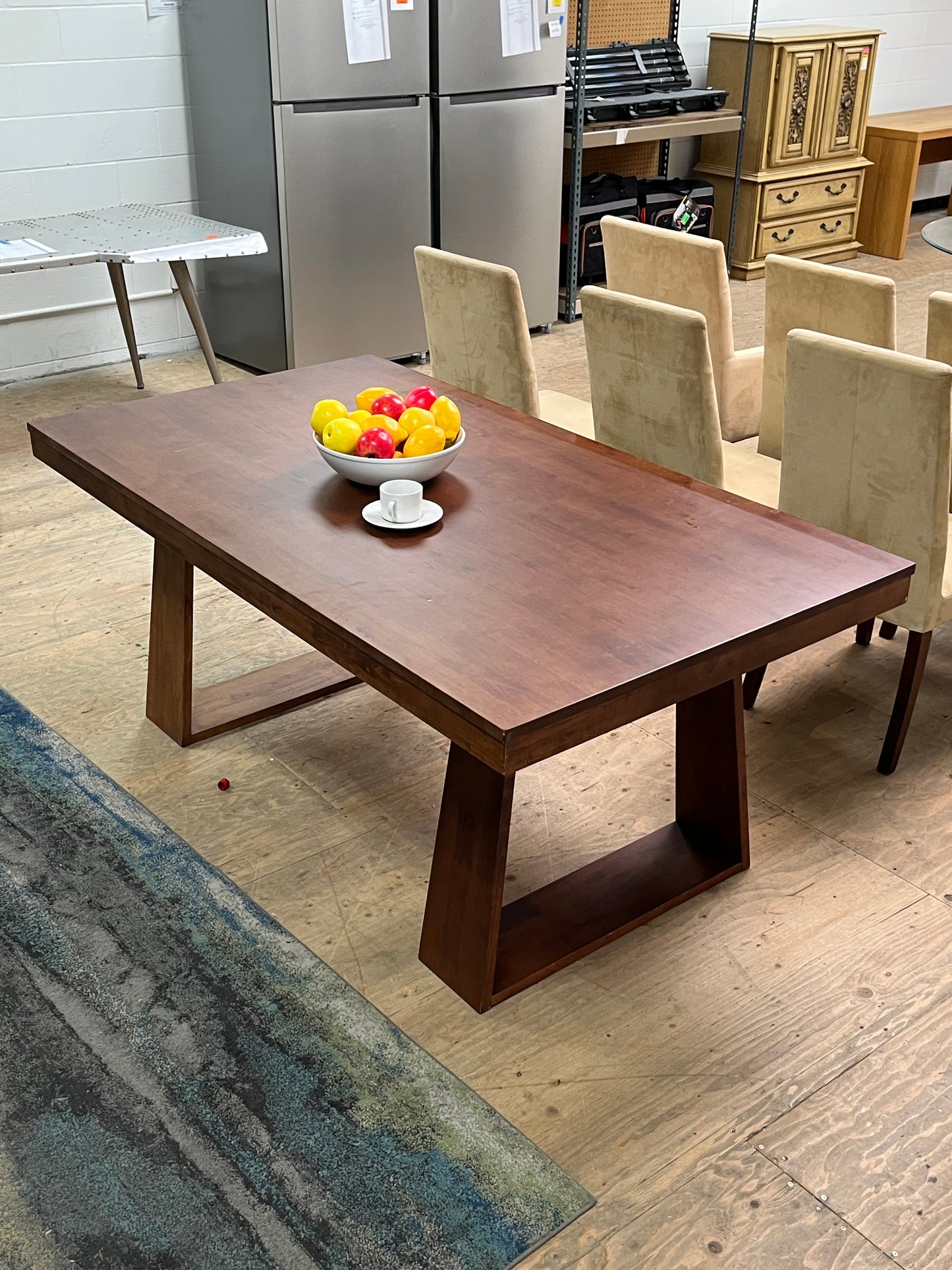 Modern Wooden Brown Dining Table