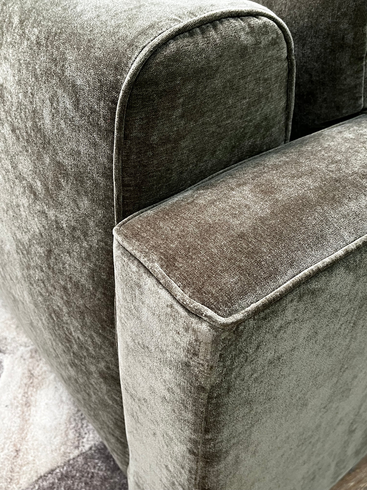 Modern Linen Green Daybed Couch