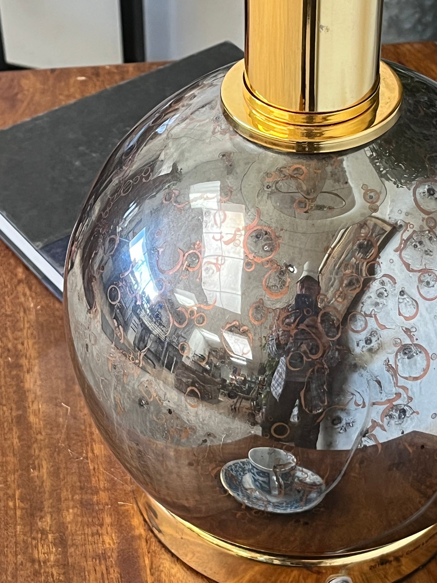 Antique Style Gold Frame Table Lamp