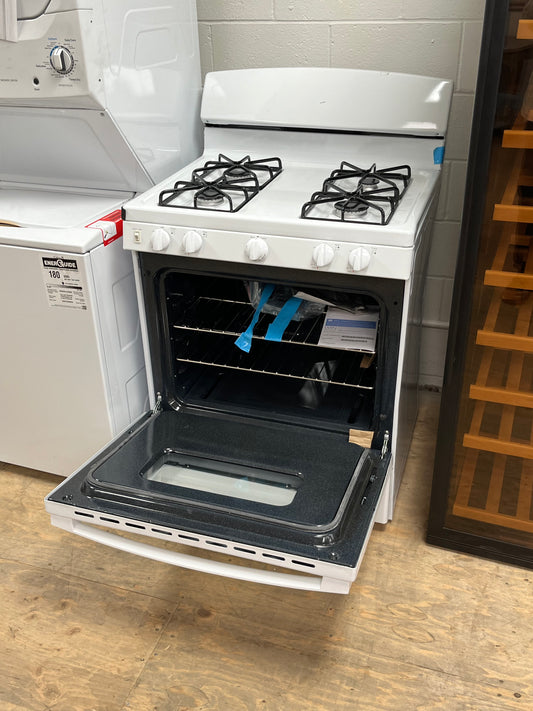 GE 4.8 cu. ft. White Freestanding Gas Range