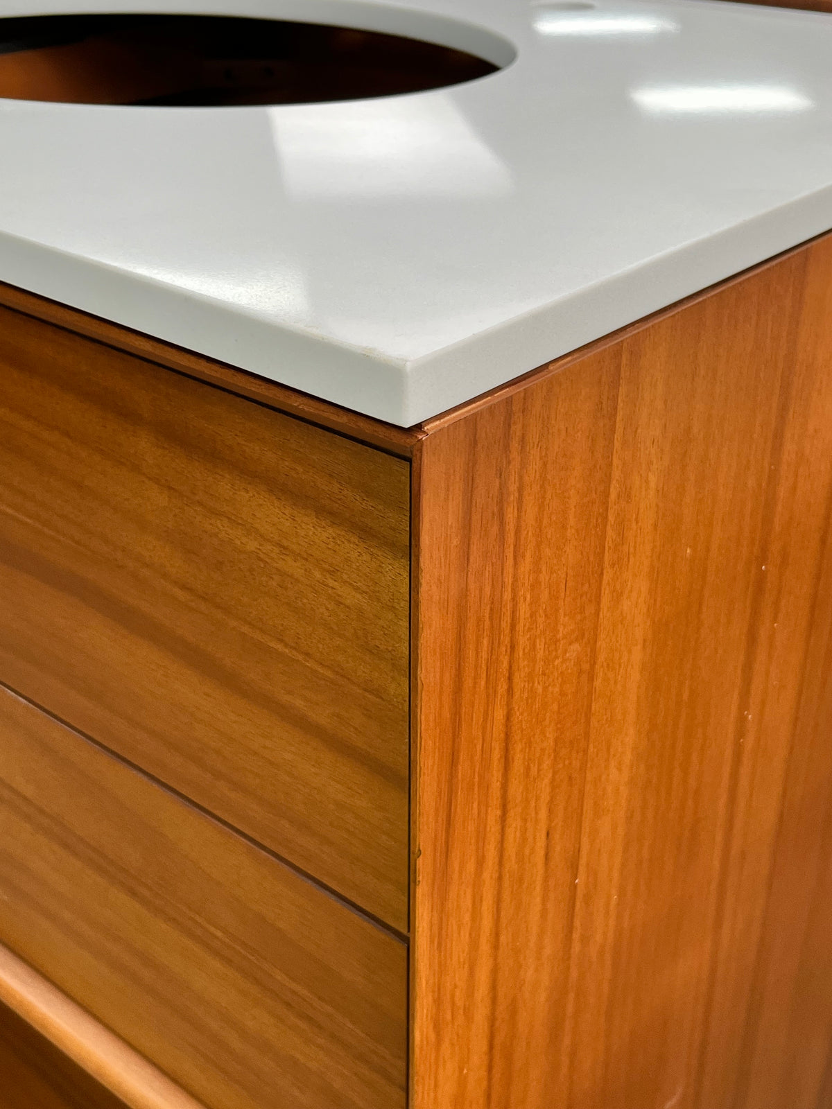 Mid Century Style Single Bathroom Vanity