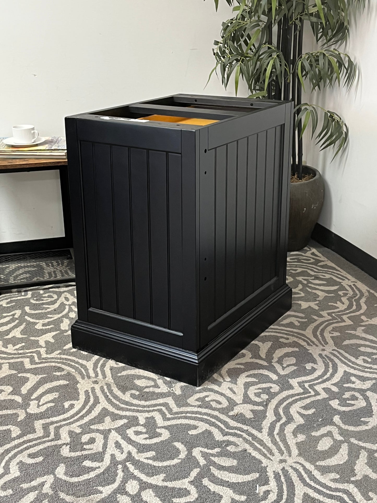 Black Modular Pedestal Cabinet