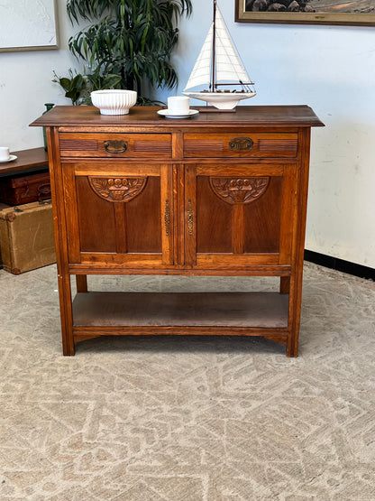 Antique Farmhouse Wooden Cabinet