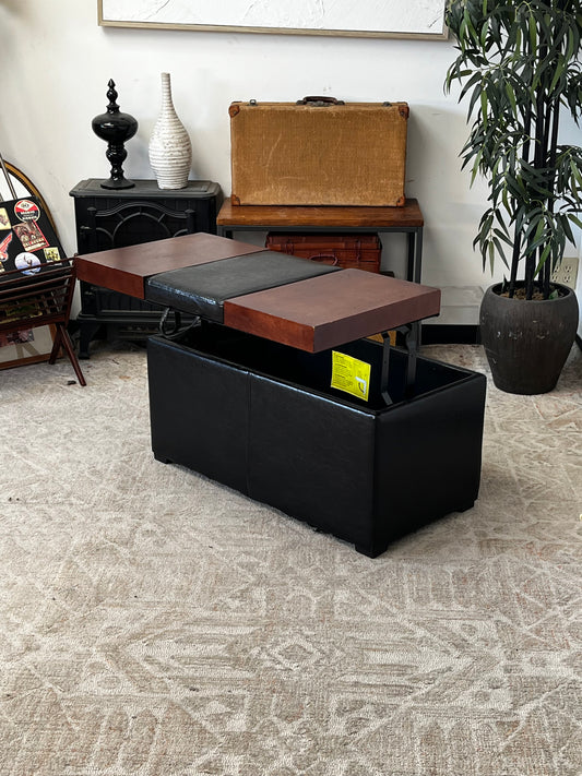 Modern Ottoman Storage Table w/ Lift Top