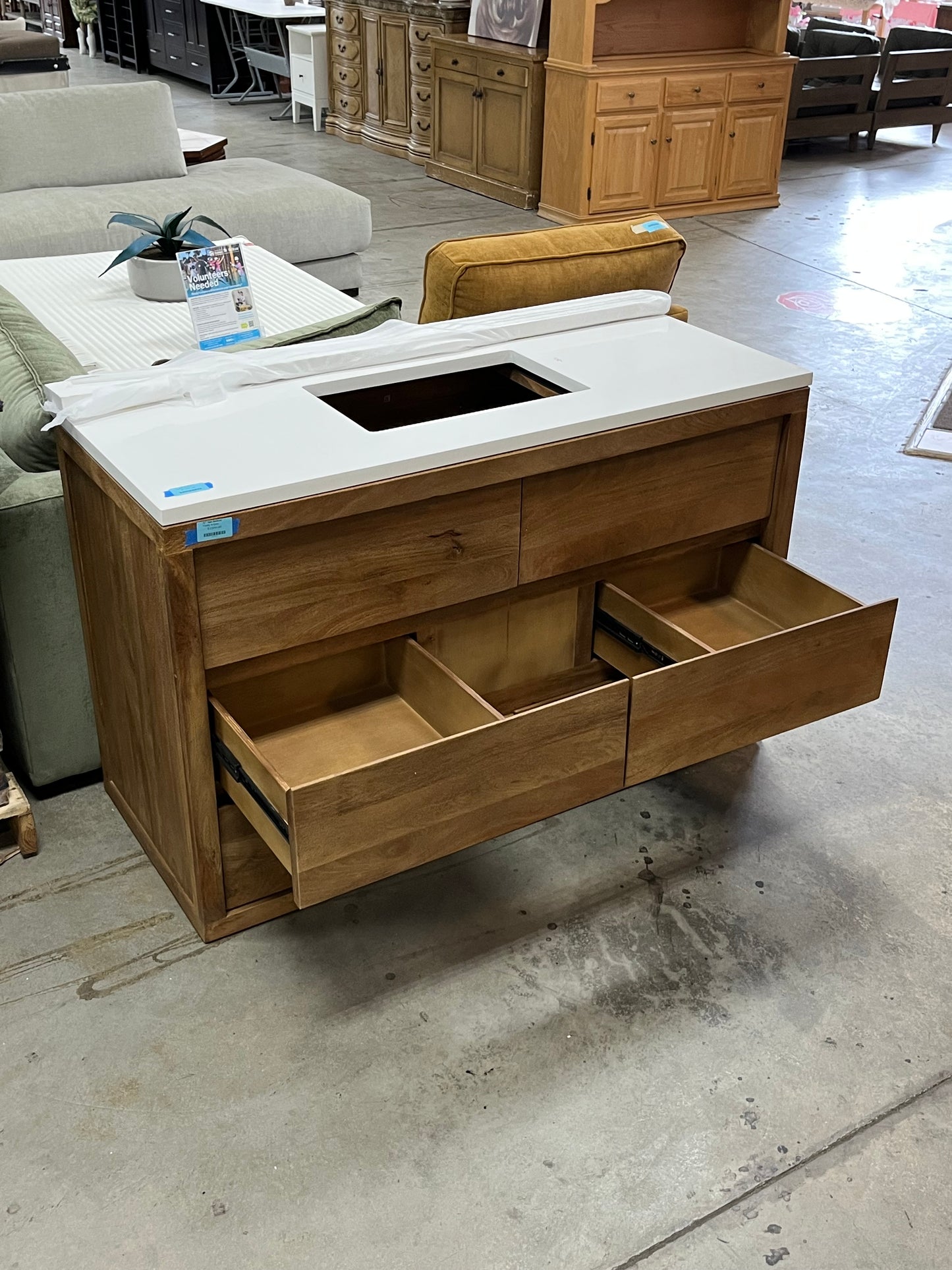 Modern Single 52" Bathroom Vanity