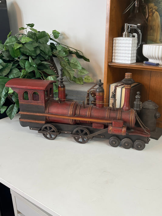 Vintage Wooden Model Train