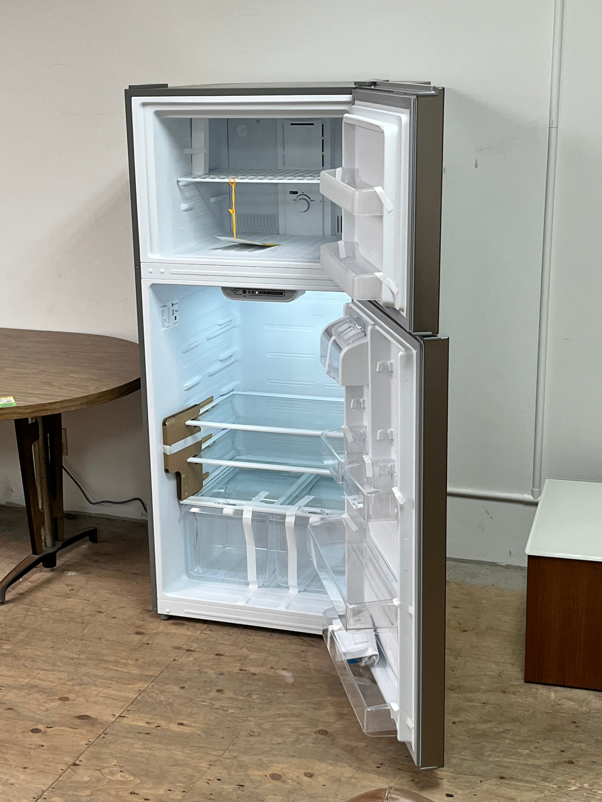 Seasons 18 Cu. Ft. Stainless Steel Top Freezer Refrigerator