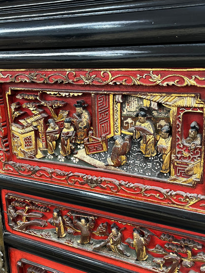 Vintage Ornate China Cabinet - Scene 2
