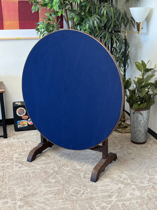 Antique Game Table With Felt Top