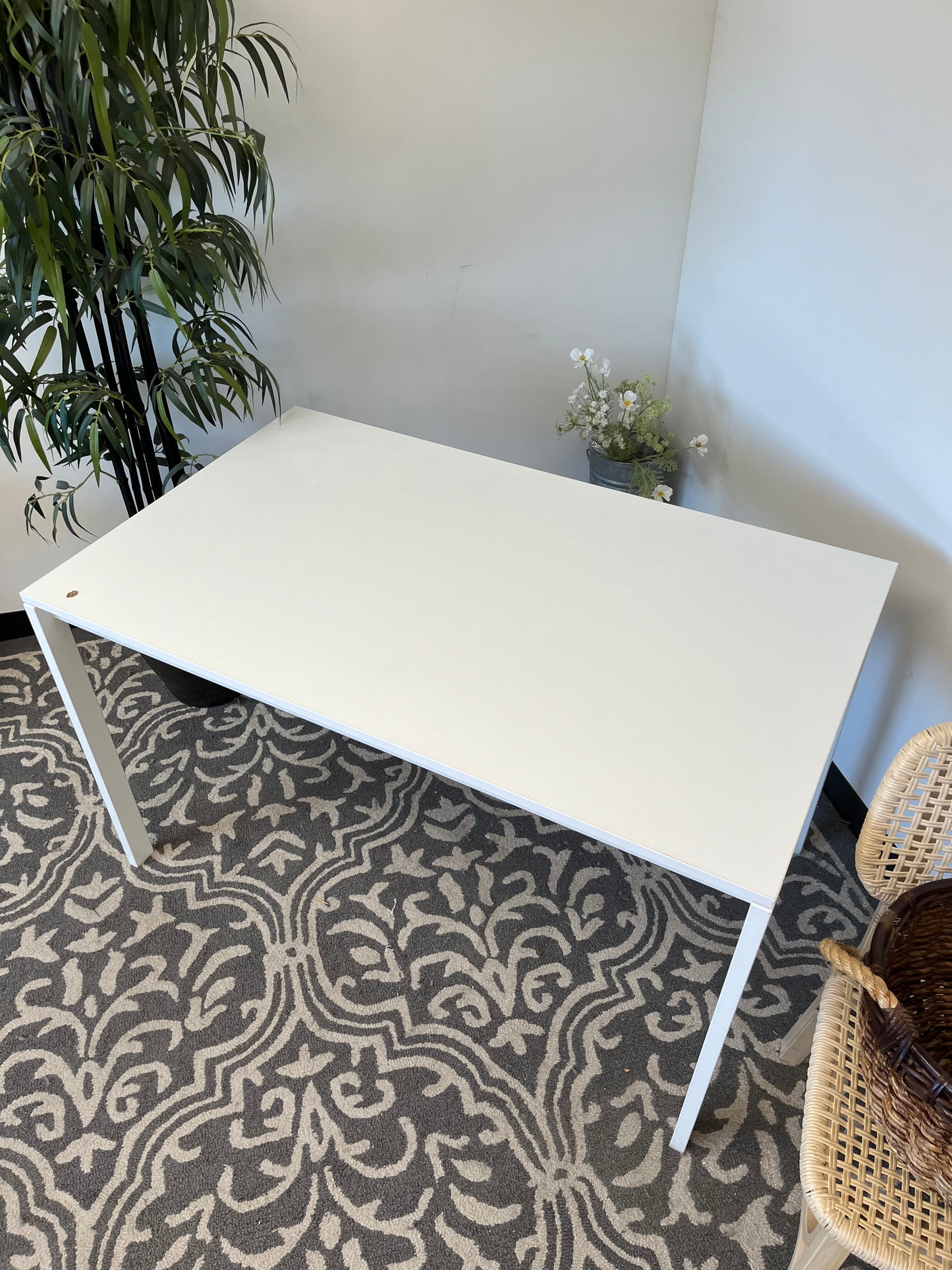 White Writing Desk by Ikea