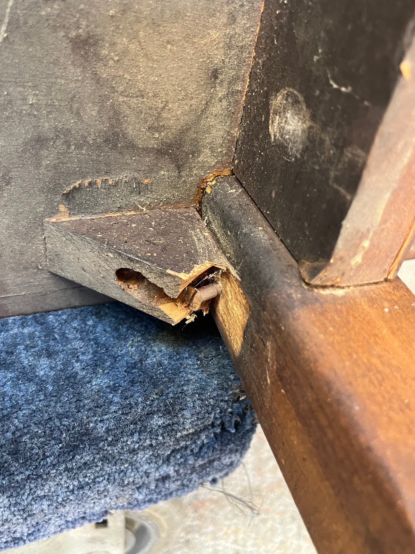 Lane Furniture Mid Century Wooden Cedar Chest - Broken Leg