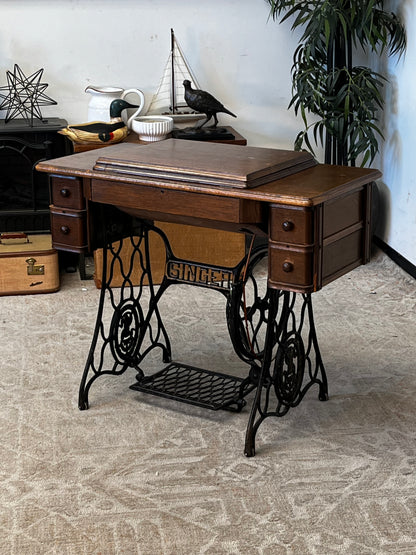Antique Singer "Red Eye" Sewing Machine